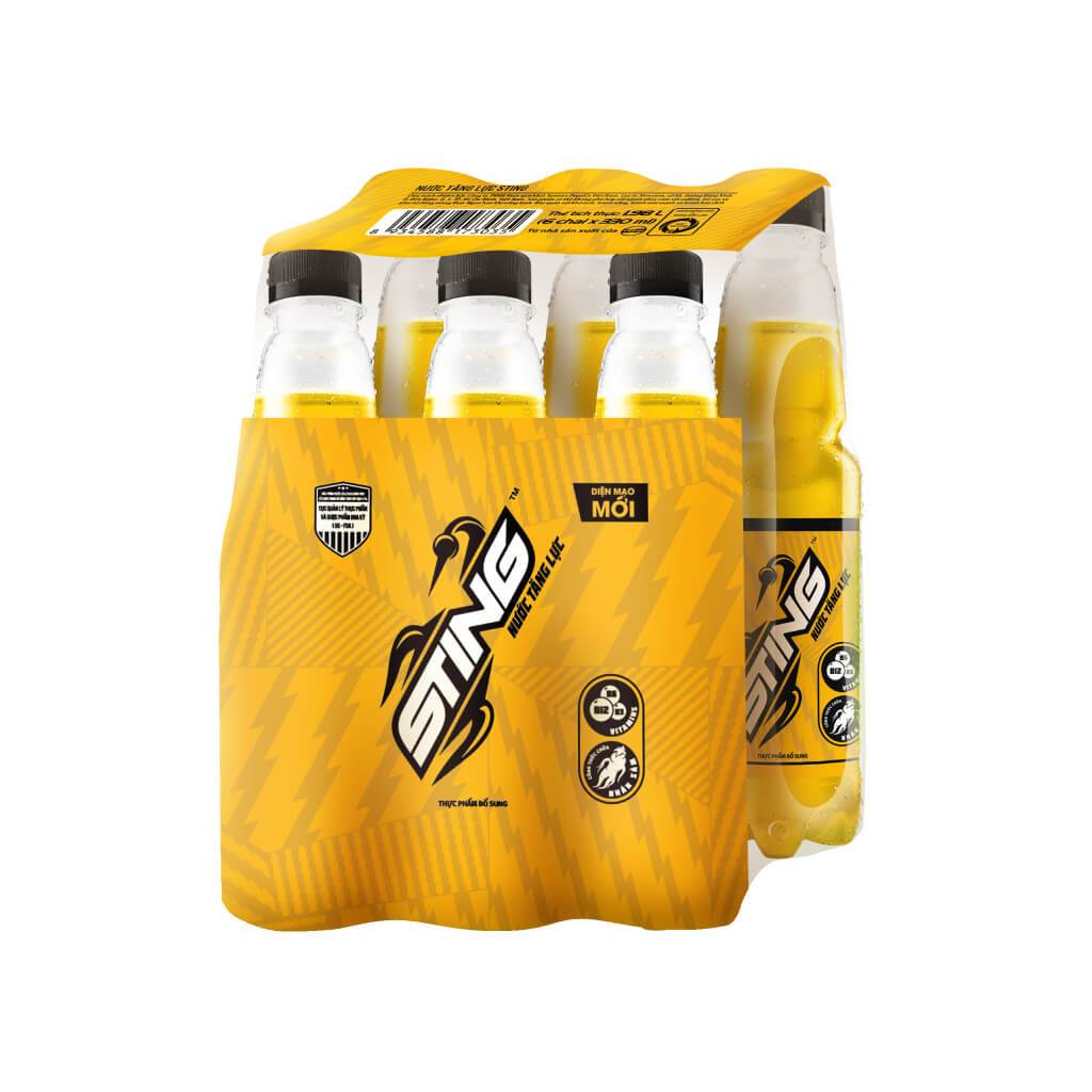 6 chai nước tăng lực Sting Vàng 330ml - Sting Gold