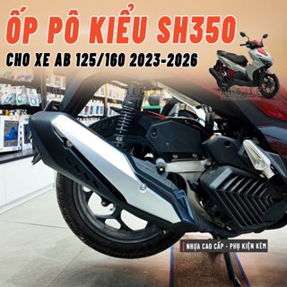 Ốp pô kiểu SH350 lắp như zin cho xe AB 2026 kèm pát và AB 125/160 2023-2025 - Phụ kiện, phụ tùng xemay