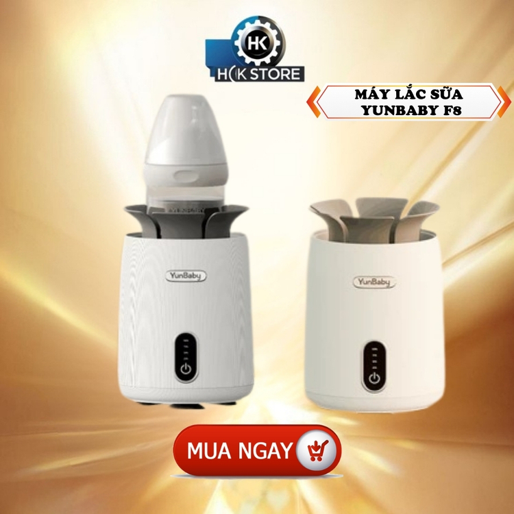 Máy Lắc Sữa Yunbaby, Máy Lắc Bình Sữa Tự Động Hạn Chế Bọt Khí