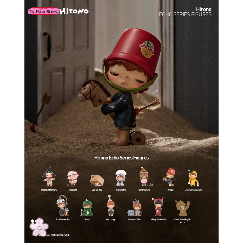 [CHÍNH HÃNG-ORDER] POPMART- HIRONO ECHO SERIES (TRỌN BỘ HỘP MÙ/SECRET)