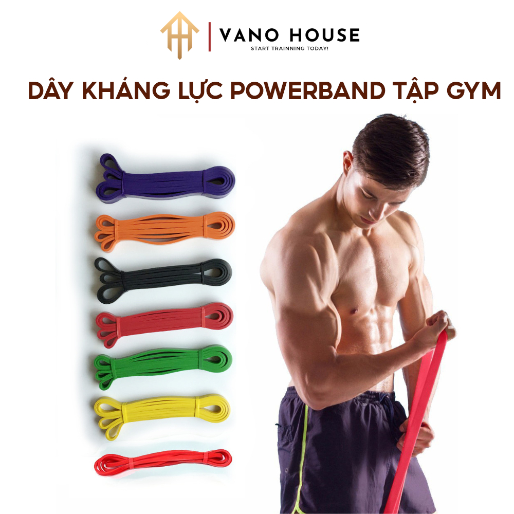 Dây Kháng Lực Powerband HIFIT Chính Hãng Tập Gym, Yoga, Tăng Cơ, Giảm Mỡ, Đủ Mức Kháng Lực Tập Luyện Tại Nhà