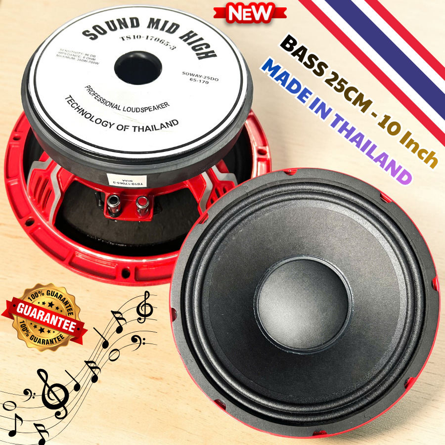 CỦ LOA BASS RỜI 25CM – COIL 65 TỪ 170 – GÂN VẢI – SƯỜN NHÔM NHẬP KHẨU THÁI LAN CAO CẤP ( GIÁ 1 CÁI)