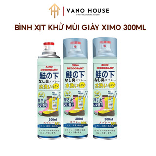 Bình Xịt Khử Mùi Giày XIMO Cao Cấp 300ml AG+, Ngăn Mồ Hôi, Loại Bỏ Vi Khuẩn