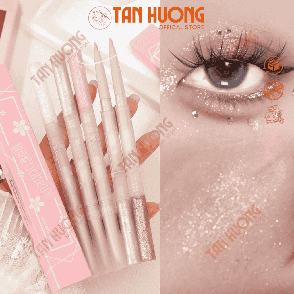 Bút tạo bọng mắt GOGO TALES 2 đầu nhũ, lì GOGO TALES  Double Lying Silkworm Pen GT446 GT800