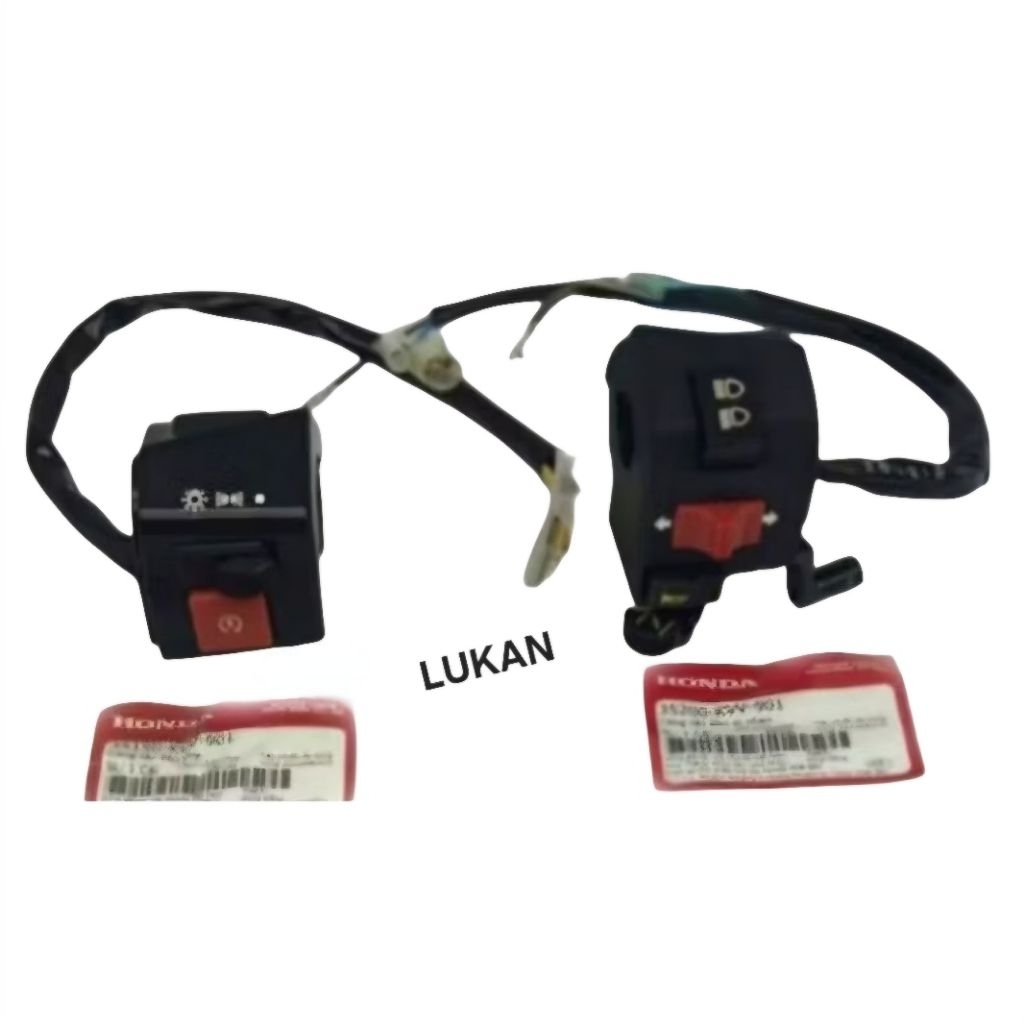 Cặp cùm nút công tắc xe Super DREAM Việt zin Honda 35200-KVV-901, 35150-KVV-901