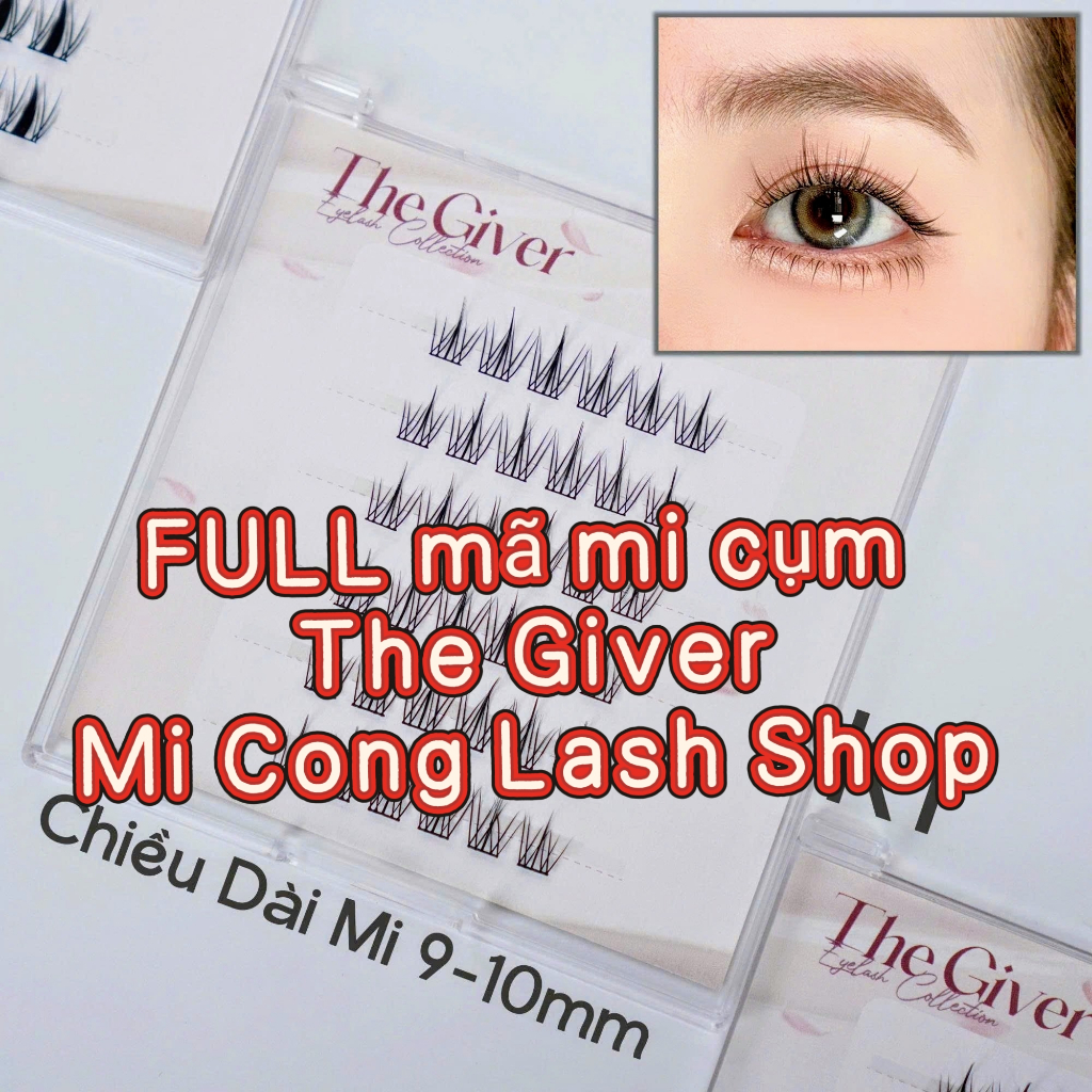 Mi Giả Cụm The Giver Hot trend – Mi Giả Gắn Mắt Tự Nhiên, Dễ Gắn, Nhẹ Mắt | Mi Cong Lash Shop