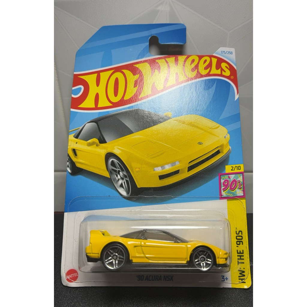 Mô hình xe HotWheels- '90 ACURA NSX (tỉ lệ 1:64) card Mỹ