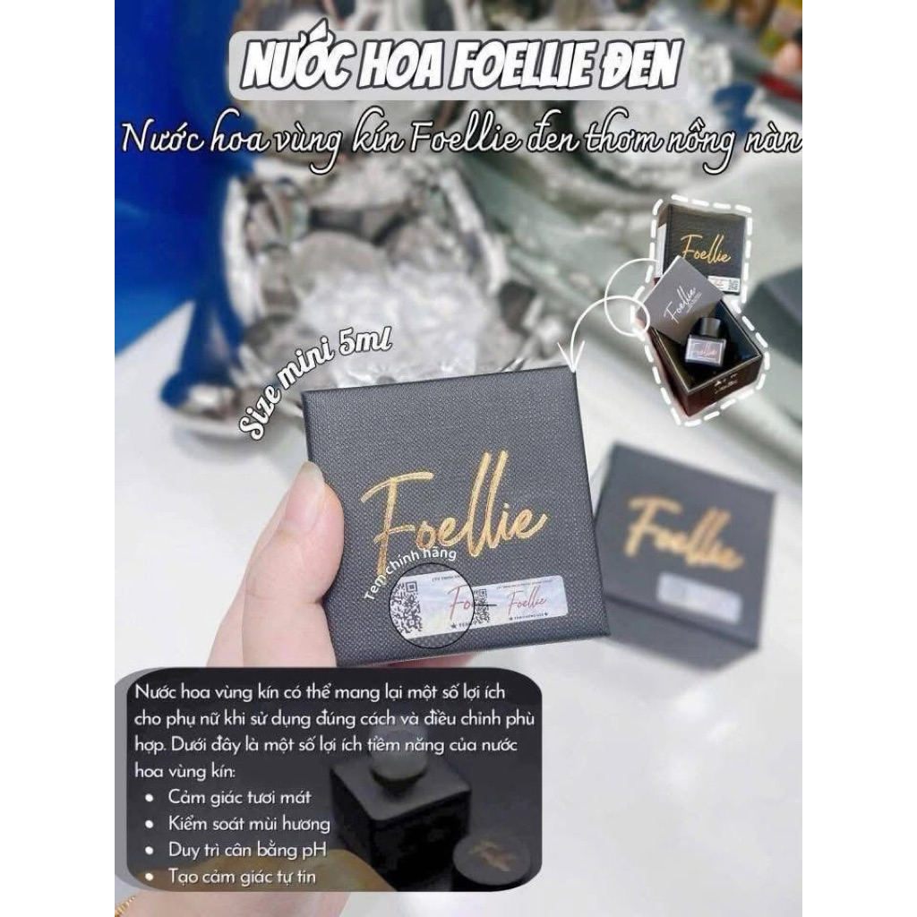 Nước Hoa Vùng Kín Foellie 5ml Hàn Quốc – Nước Hoa Bimbim Foellie Lưu Hương Lâu, Khử Mùi Dịu Nhẹ