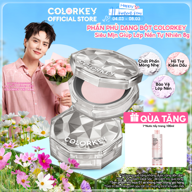Phấn Phủ Dạng Bột COLORKEY Siêu Mịn Giúp Lớp Trang Điểm Tự Nhiên 8g | BigBuy360 - bigbuy360.vn