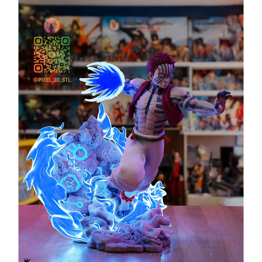 File in 3D mô hình Akaza - Demon Slayer (KHÔNG PHẢI MÔ HÌNH)