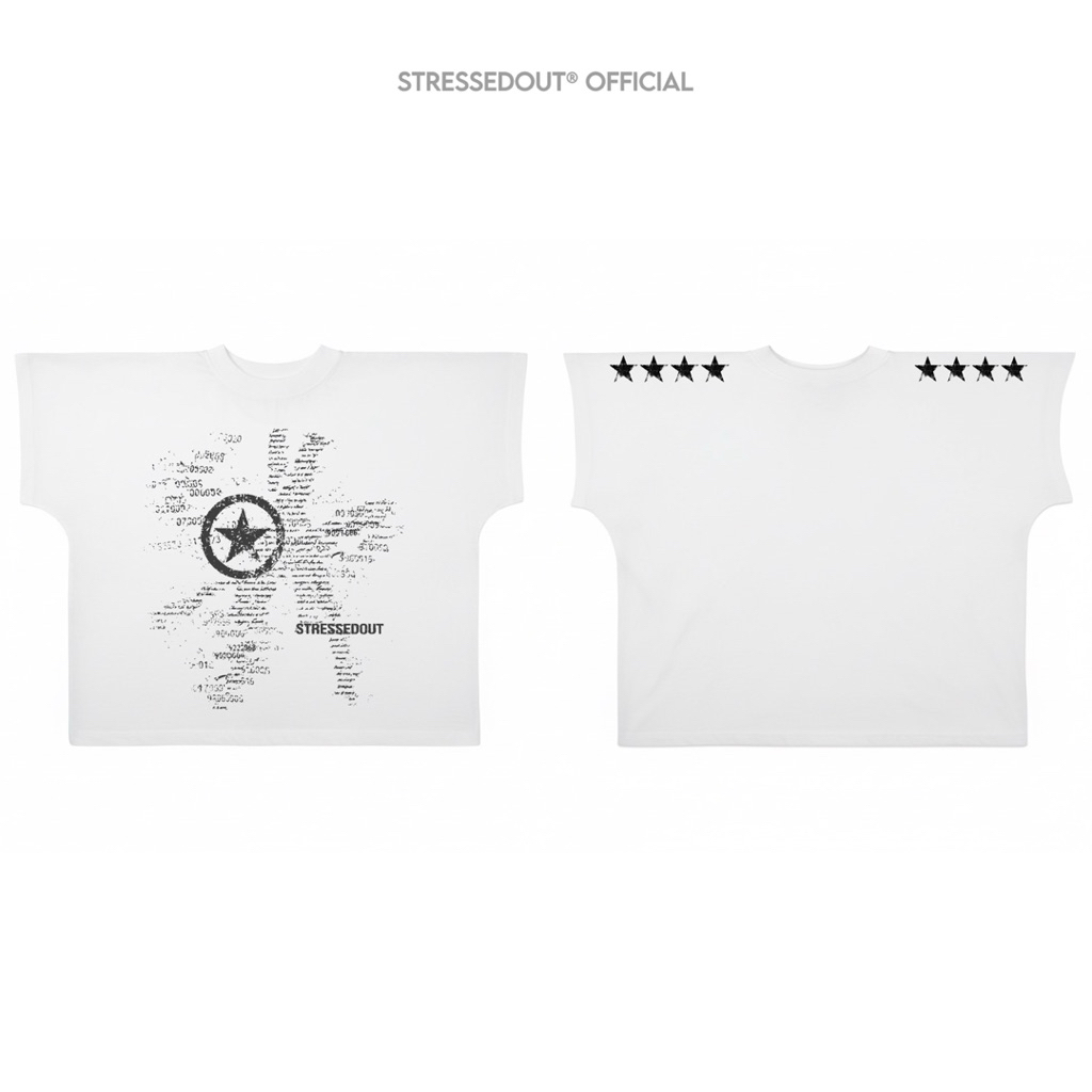 Áo thun STRESSEDOUT form cánh dơi "4STAR" Premium Cotton 100% 280gsm / Unisex