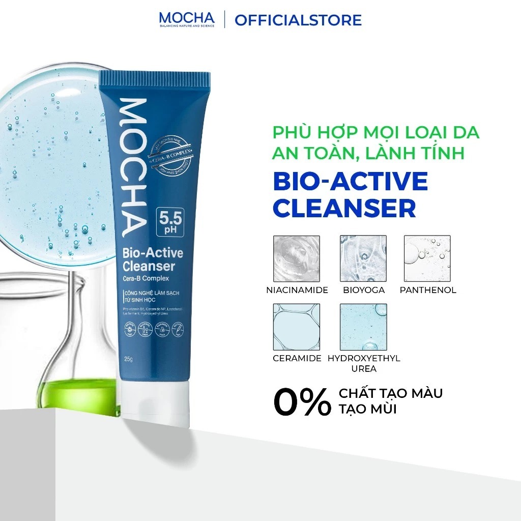 Sữa Rửa Mặt B5 MOCHA 25GR - Làm Sạch, Dưỡng Ẩm Cho Da