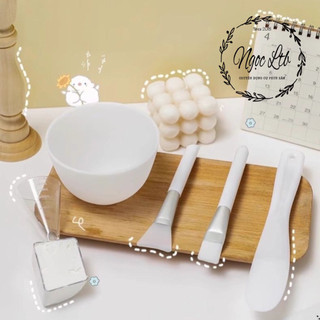 Dụng cụ trộn đắp mặt nạ spa silicon