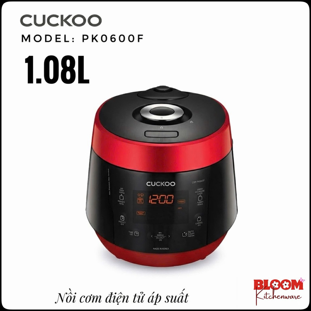 Nồi cơm Áp suất Điện tử Cuckoo 1.08L CRP-PK0600F