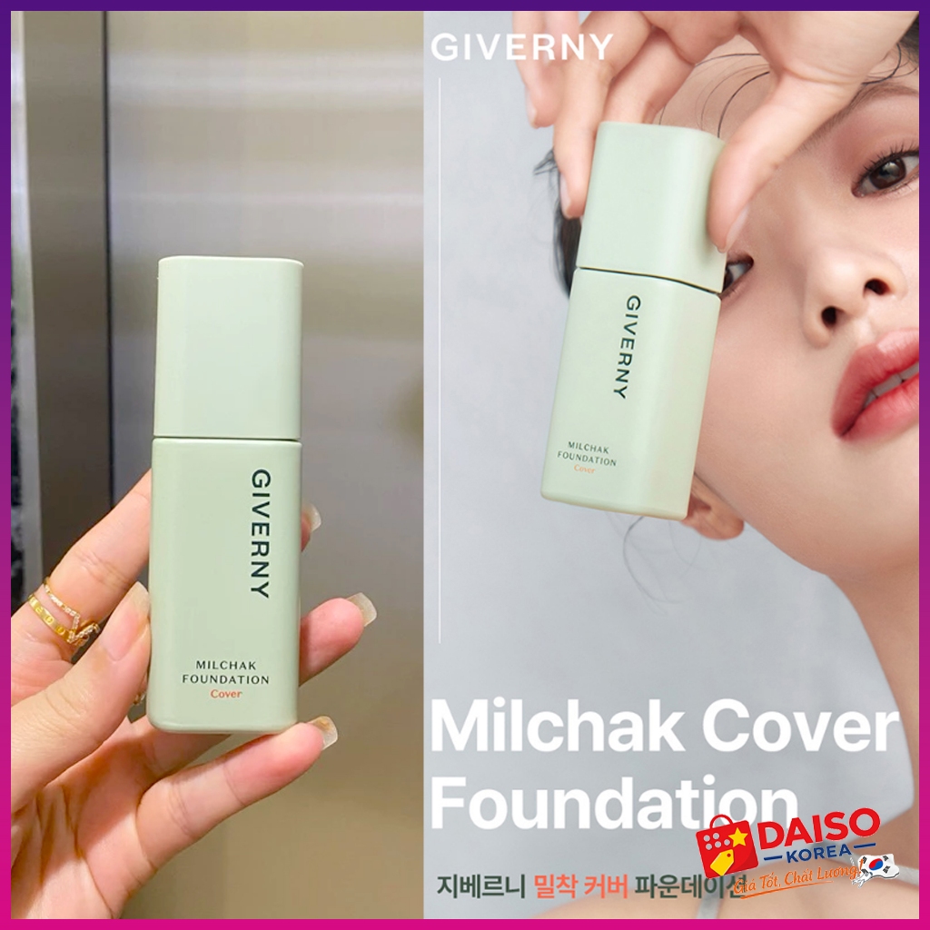 Kem nền Giverny Close Cover MilChak Foundation SPF30 PA + + 30ml