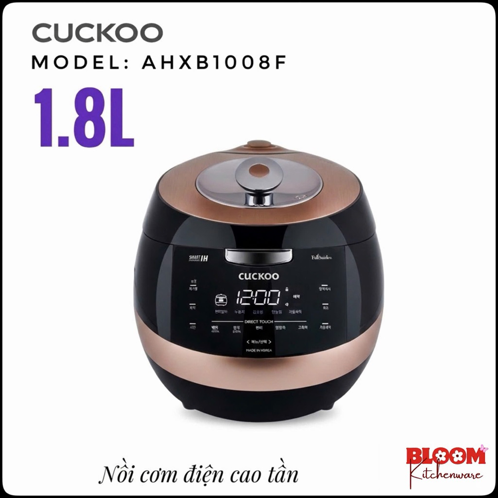 Nồi cơm áp suất điện tử cao tần 1,8L Cuckoo CRP-AHXB1008F