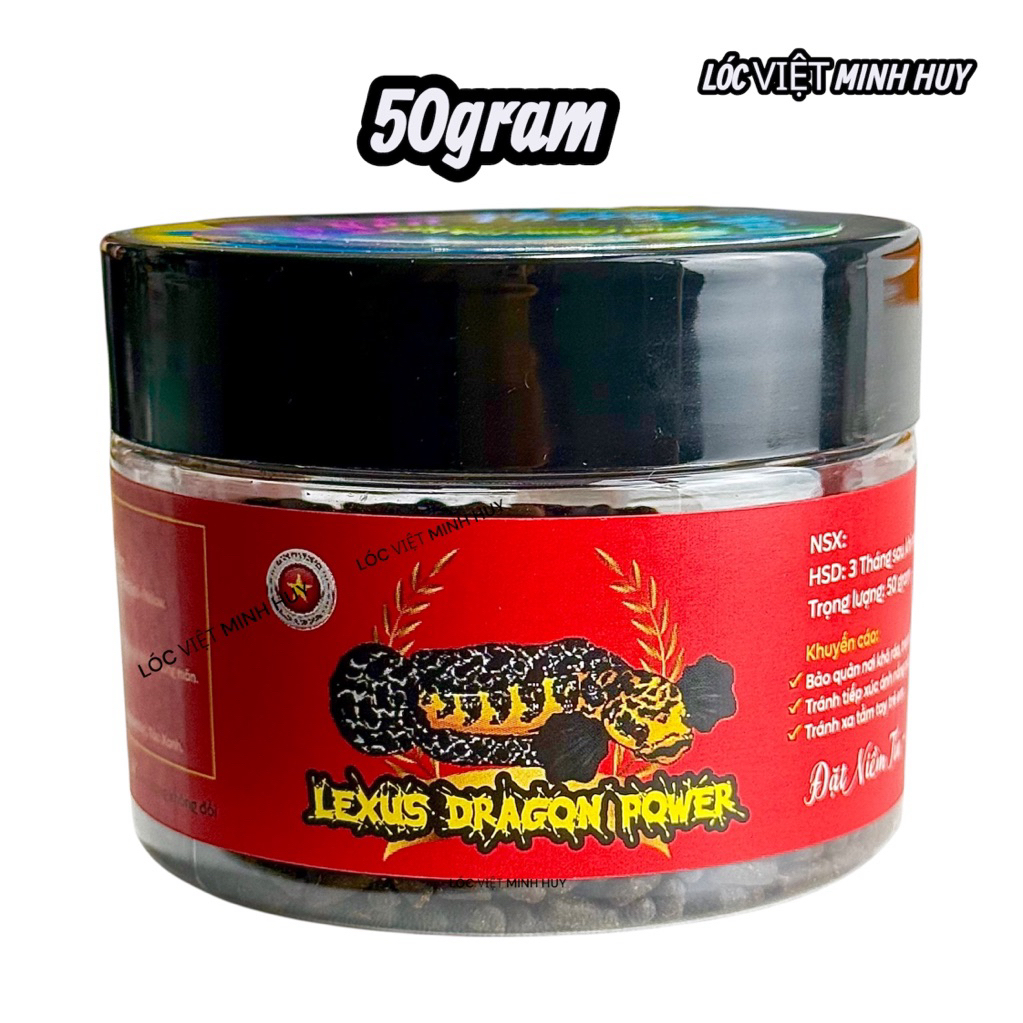 Cám Lexus Dragon Power( BẢN MỚI) Thức ăn cao cấp cho cá lóc vảy Rồng-Hỗ Trợ Màu viền vảy vượt trội
