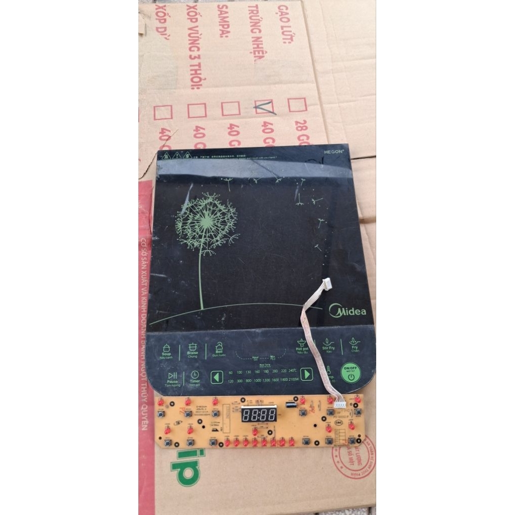 Mạch hiển thị bếp từ Midea MI SV21DU