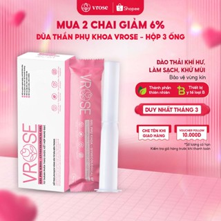 [Chính hãng] Đũa thần phụ khoa VROSE - Inner Gel hỗ trợ giảm viêm ngứa, cân bằng PH, lành tính - Hộp 3 ống