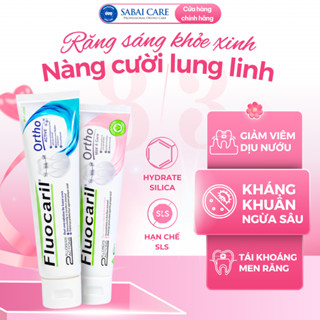 Kem đánh răng cho người niềng răng Sabai Fluocaril Thái Lan, kem đánh răng ngừa sâu răng, bảo vệ men răng Sabai Care
