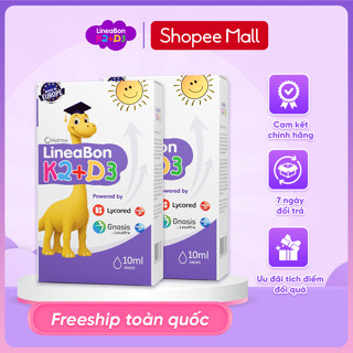 Combo 2 Lineabon D3 K2 - Hỗ Trợ Hấp Thu Canxi Cho Trẻ - Tùy chọn phiên bản