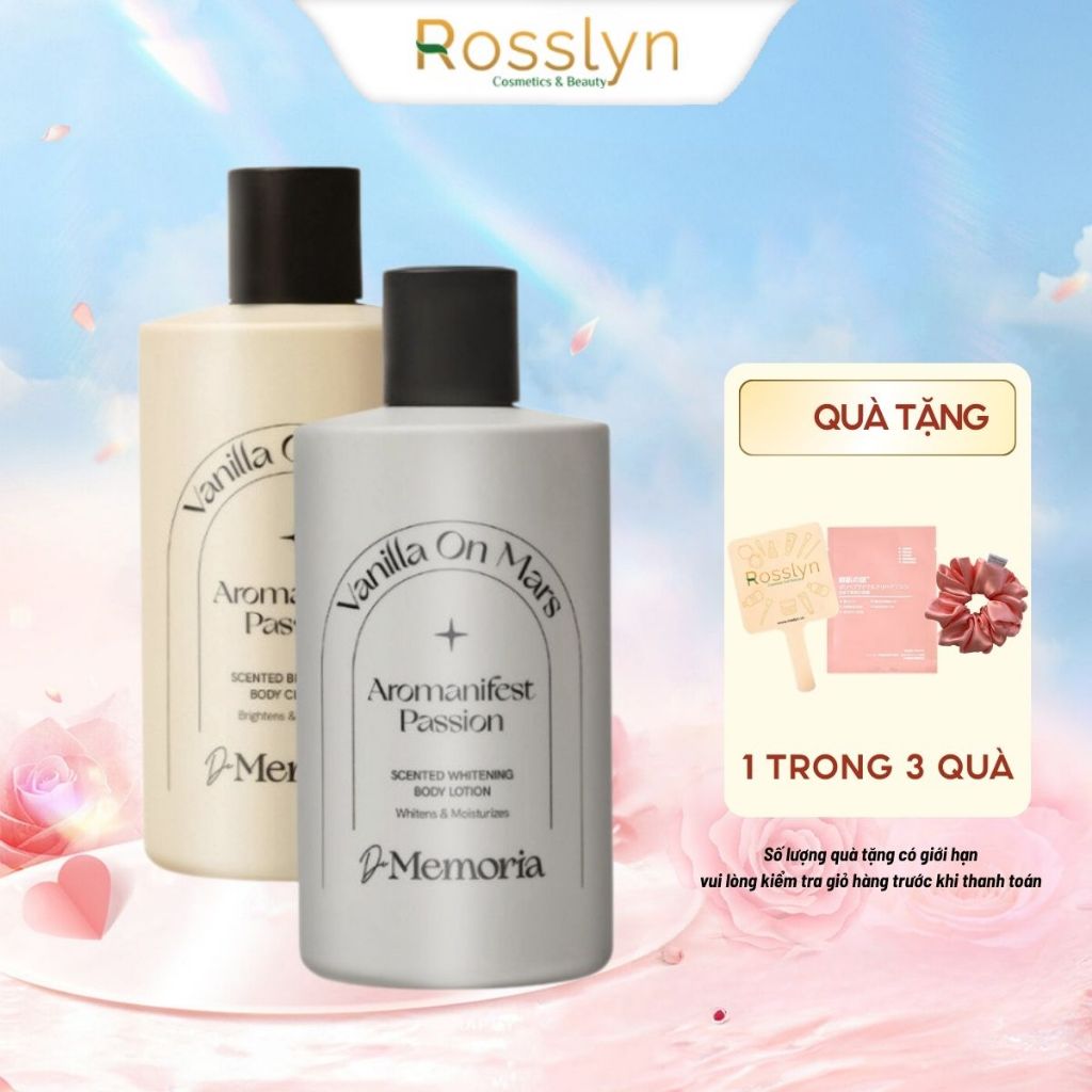 Sữa Tắm Và Dưỡng Thể Trắng Da Hương Nước Hoa Thư Giãn De Memoria 300ml/chai