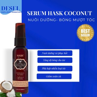 [DESEL] DẦU DƯỠNG Tóc Hask Hair Oil 18ml – Bóng Mượt, Hạn Chẻ Ngọn – Phù Hợp Tóc Khô Xơ - BAO BÌ MỚI