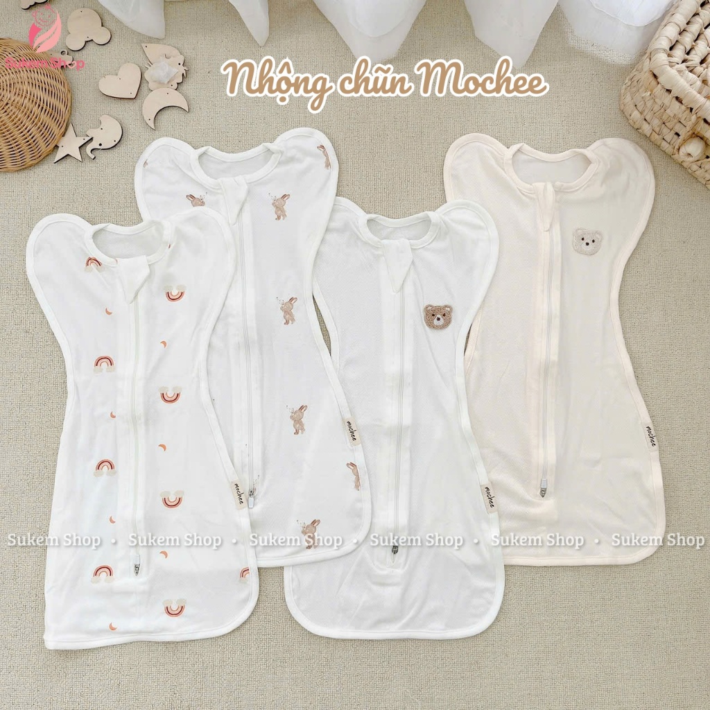 Nhộng Airmesh Mochee, Túi Ngủ Cotton Airmesh Thoáng Mát Cho Bé - Sukem shop