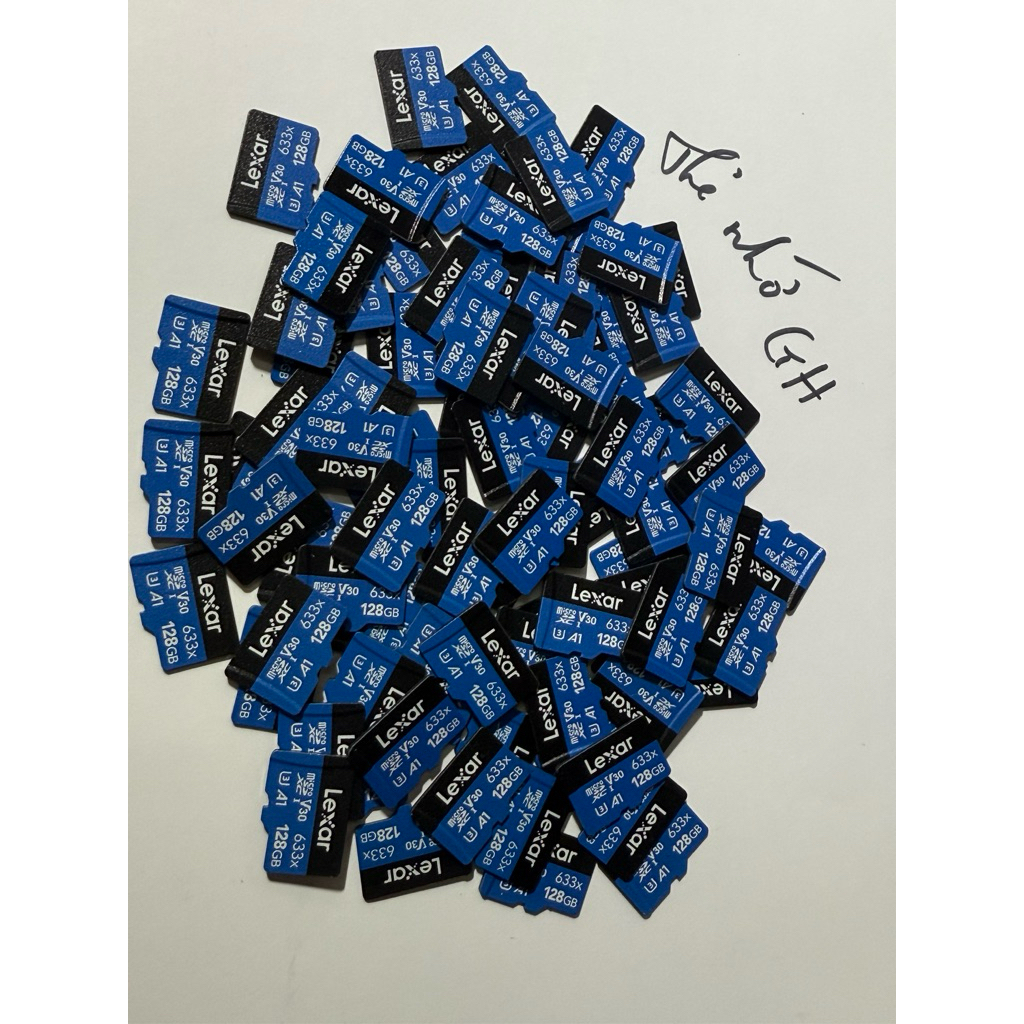 Thẻ nhớ 64Gb,128Gb, 256Gb,32Gb lướt chuẩn hãng, sử dụng hoàn hảo. Phù hợp lắp camera hoặc mở rộng bộ nhớ điện thoại.