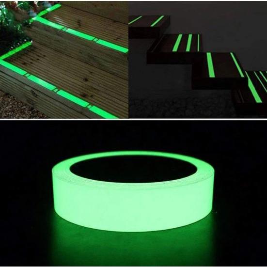 Băng Keo Dạ Quang Trơn BK01 Phát Sáng Ban Đêm Decor Quán, Nhà Cửa