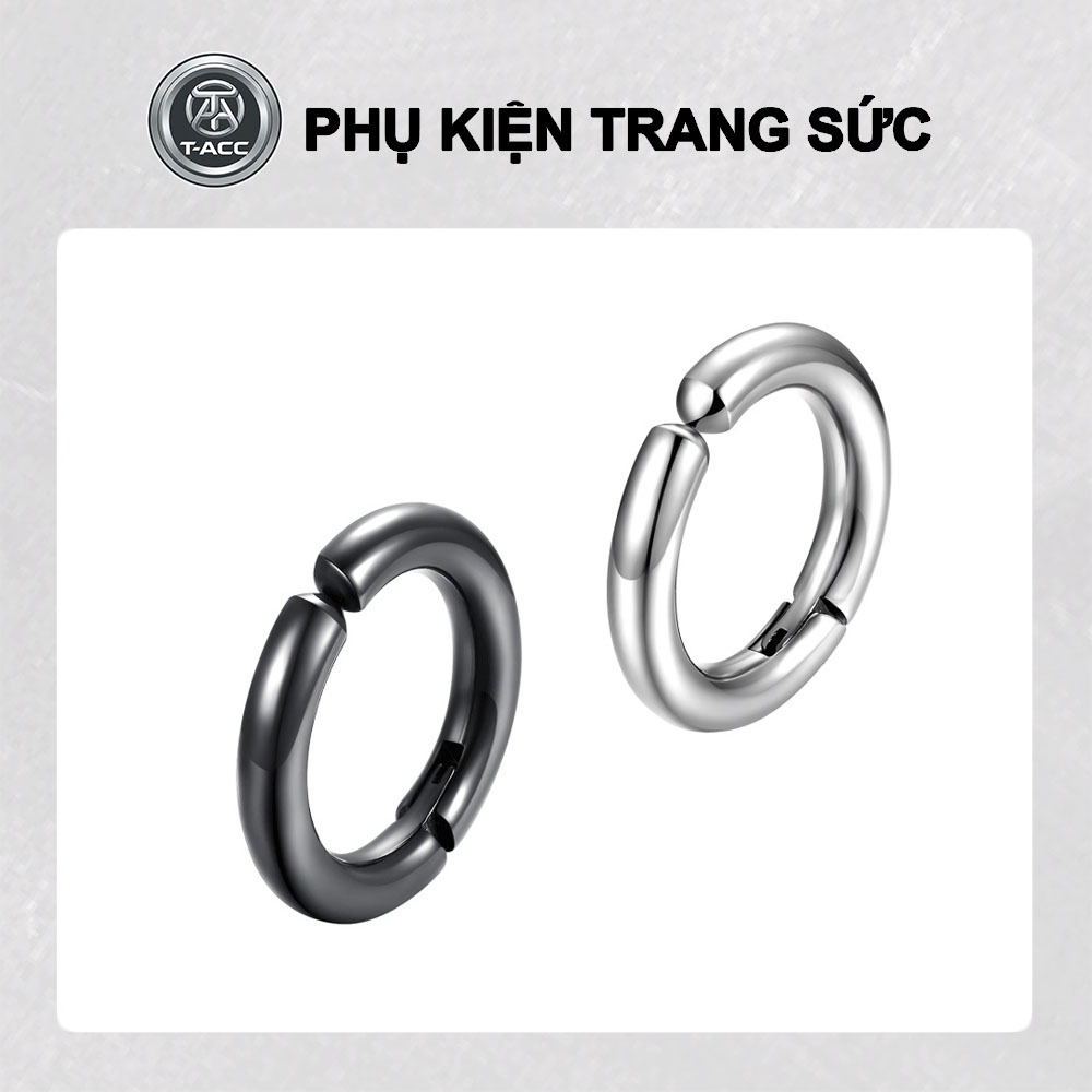 Khuyên tai nam không cần bấm lỗ GD3, bông tai tròn kẹp vành thời trang cá tính
