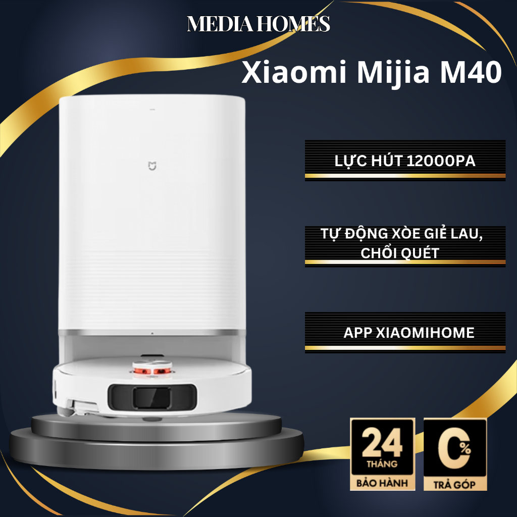 Robot hút bụi lau nhà Xiaomi Mijia M40 Hàng Chính Hãng BẢO HÀNH 24 THÁNG
