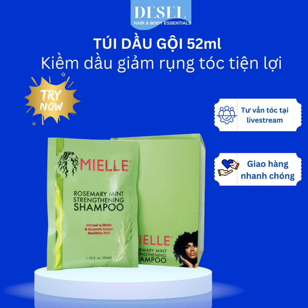 [DESEL] Mielle Organics- DẦU GỘI XẢ MIELLE ORGANICS DẠNG TÚI 52ml