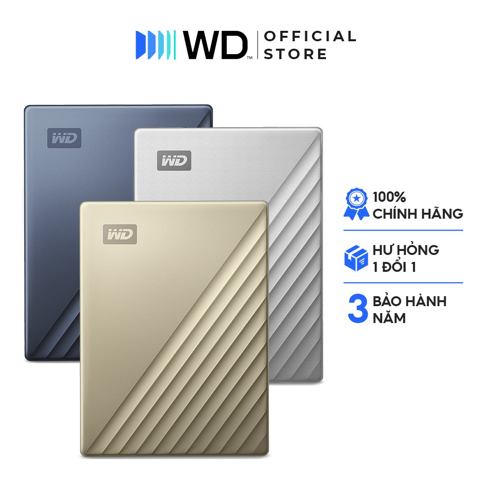 Ổ cứng di động HDD Western Digital My Passport Ultra dung lượng 1TB | 2TB | 4TB USB 3.2 Gen 1