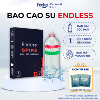 Bao cao su Endless gân gai, nhiều gel bôi trơn - Hộp 01 bcs