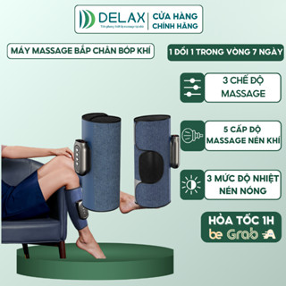 Máy Massage Bắp Chân DELAX - Máy Mát Xa Chân Nén Khí, Chườm Nóng 3 Cấp Độ, Giảm Đau Mỏi Tê Bì MBC01