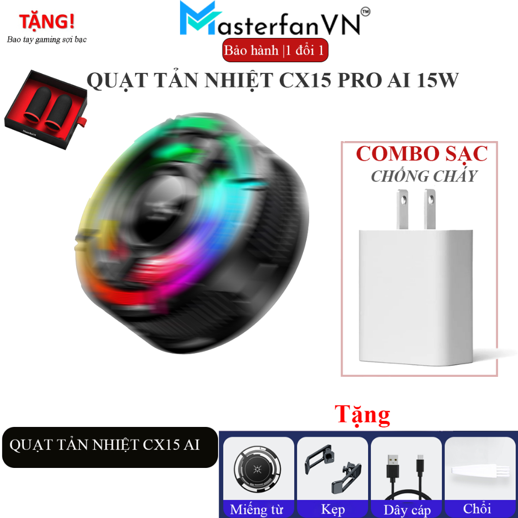Quạt tản nhiệt sò lạnh CX15 Pro AI thế hệ mới làm lạnh cực nhanh