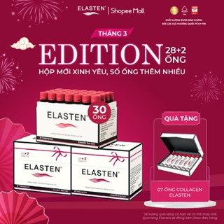 3 Hộp Collagen Elasten Giúp Da Căng Mịn, Chống Lão Hóa, Hỗ Trợ Cho Tóc Chắc Khỏe 3x30 ống 25ml