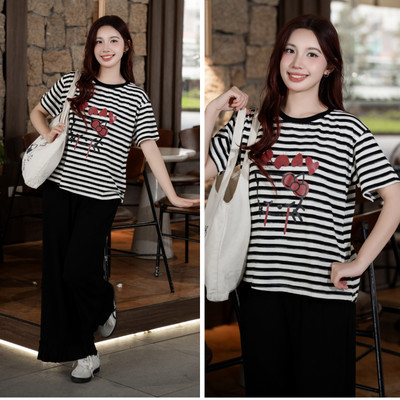 LAROMA Set Bộ Quần Áo Nữ Áo Thun Cộc Tay Quần Dài Cozy BN39 | Vải Cotton Modal, Co Giãn, Mềm Mát