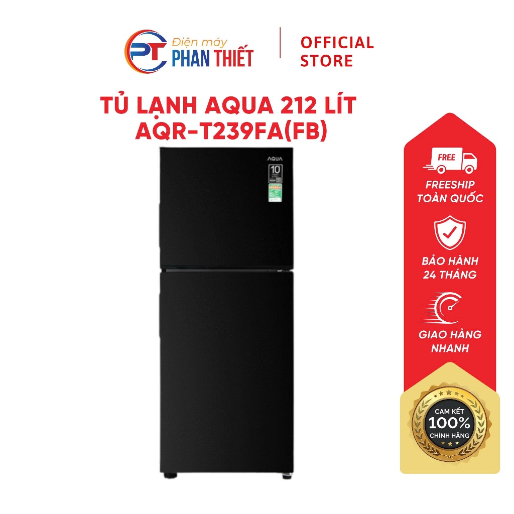 Tủ lạnh Aqua Inverter 212 lít AQR-T239FA(FB)