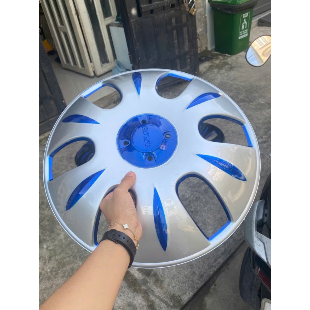Chụp mâm nhựa xe tải r16 - 6 lỗ sơn sẵn nhiều màu