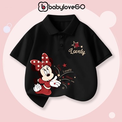 Áo polo cho bé gái BabyloveGO, áo bé gái cổ bẻ thanh lịch cho bé đi học đi chơi