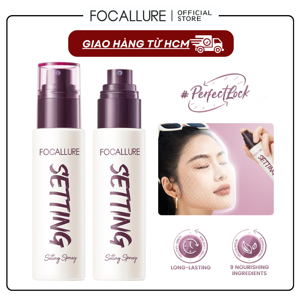 FOCALLURE Xịt Khóa Makeup Giữ Lớp Trang Điểm Bền Lâu Trôi 65ml