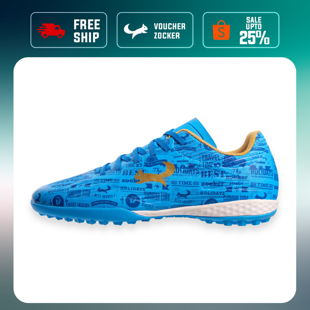 Giày Đá Bóng Zocker Winner Energy - Đá Thật Chân - Form ổn định - Bám Sân Tốt (Tặng Túi Đựng Giày)