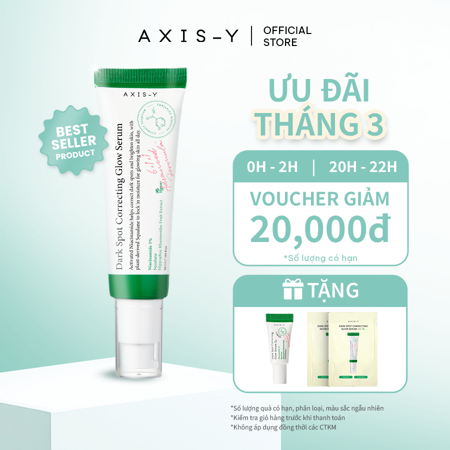 AXIS-Y Dark Spot Serum Mờ Thâm Dưỡng Sáng 5% Niacinamide | Dark Spot Correcting Glow Serum 50ml