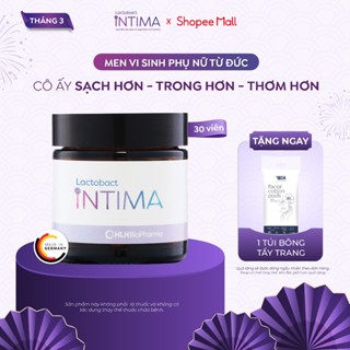 1 Hộp men vi sinh phụ nữ Lactobact Intima bổ sung lợi khuẩn, hỗ trợ giảm tái phát viêm, ngứa rát, vô hiệu hoá hại khuẩn