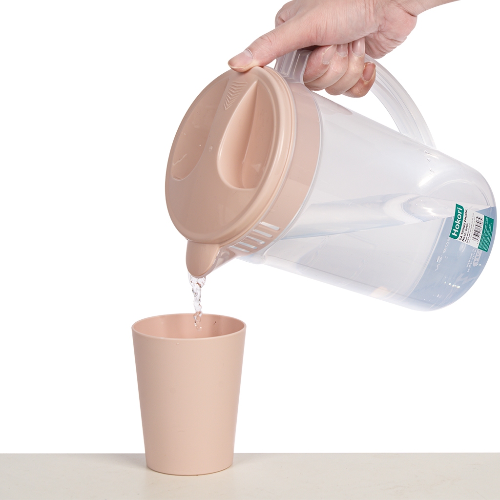 Bộ ca cốc hokori trong 2500ml 4 cốc Hokori 6052-1_ Nhựa Việt Nhậ Cao Cấp