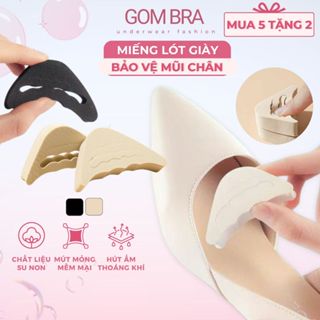 [MUA 5 TẶNG 2] Lót mũi giày cao gót tăng size Gom Bra, chất liệu cao su non chống rộng, chống gãy mũi giày - PY-2503