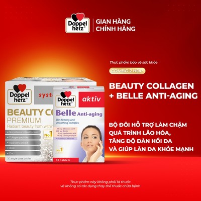 Bộ đôi Beauty Collagen và Belle anti-aging hỗ trợ làm chậm quá trình lão hóa, tăng độ đàn hồi và giúp làn da khỏe mạnh