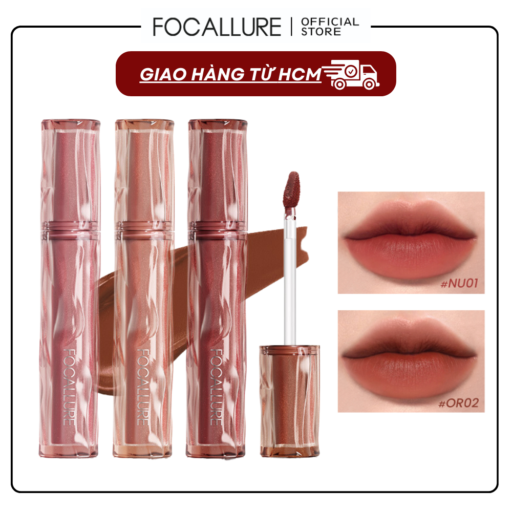 FOCALLURE Son Kem Nhung Lì Mềm Mịn Thoáng Khí Cảm Giác Nhẹ Dưỡng Ẩm Lâu Trôi - 2G